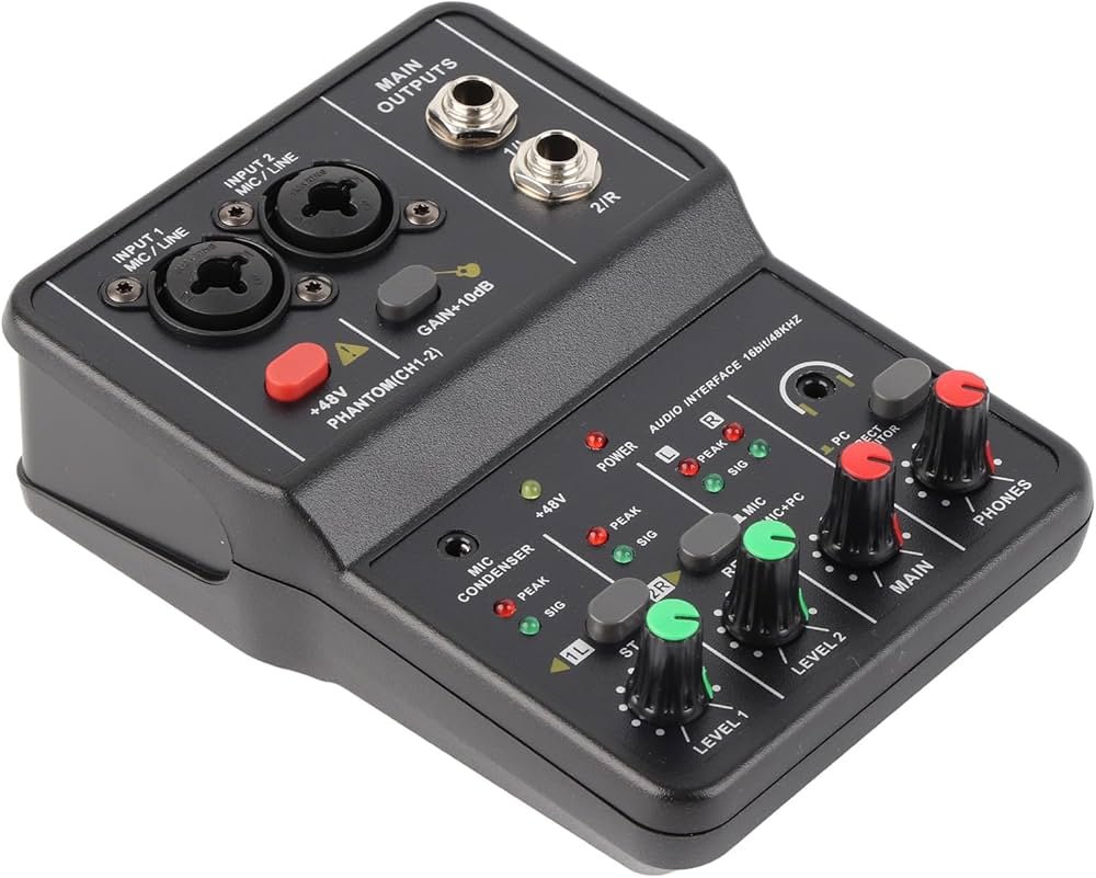 Mixer de áudio para transmissão