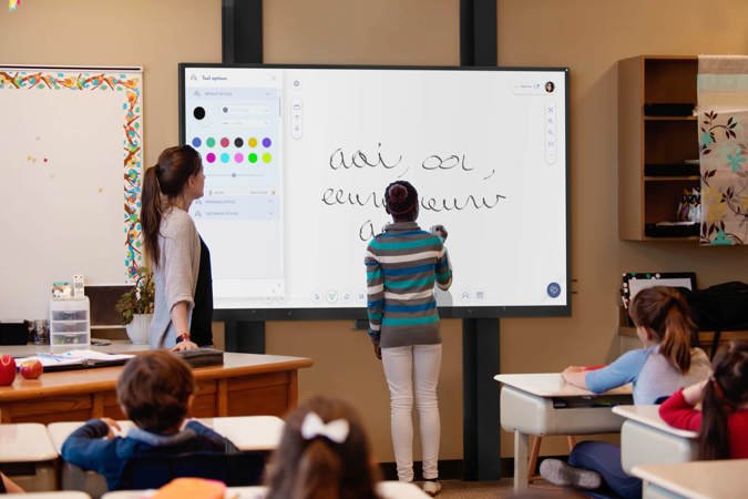 Quadro interativo para ensino